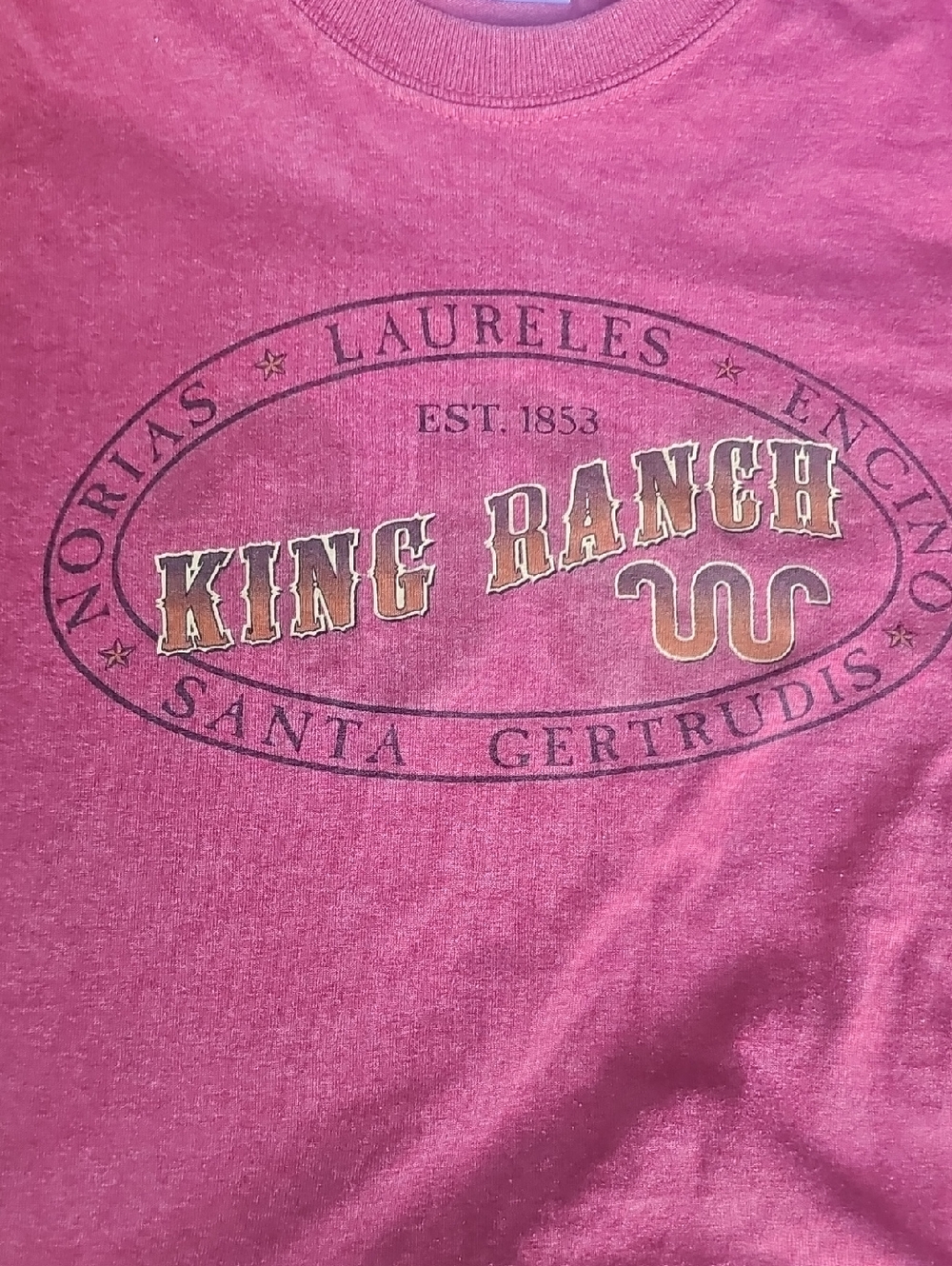 Women's King Ranch Graphic Tee in Dusty Rose